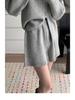 Women's High Waist Knitted Wide-Leg Shorts, Autumn/Winter 2025 A-Line Casual.