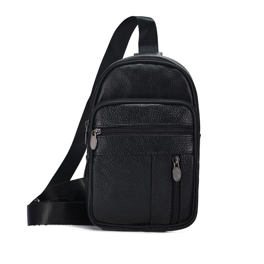 

Мужская сумка кроссбоди и на плечо из натуральной кожи - Повседневная модная сумка-мессенджер на грудь