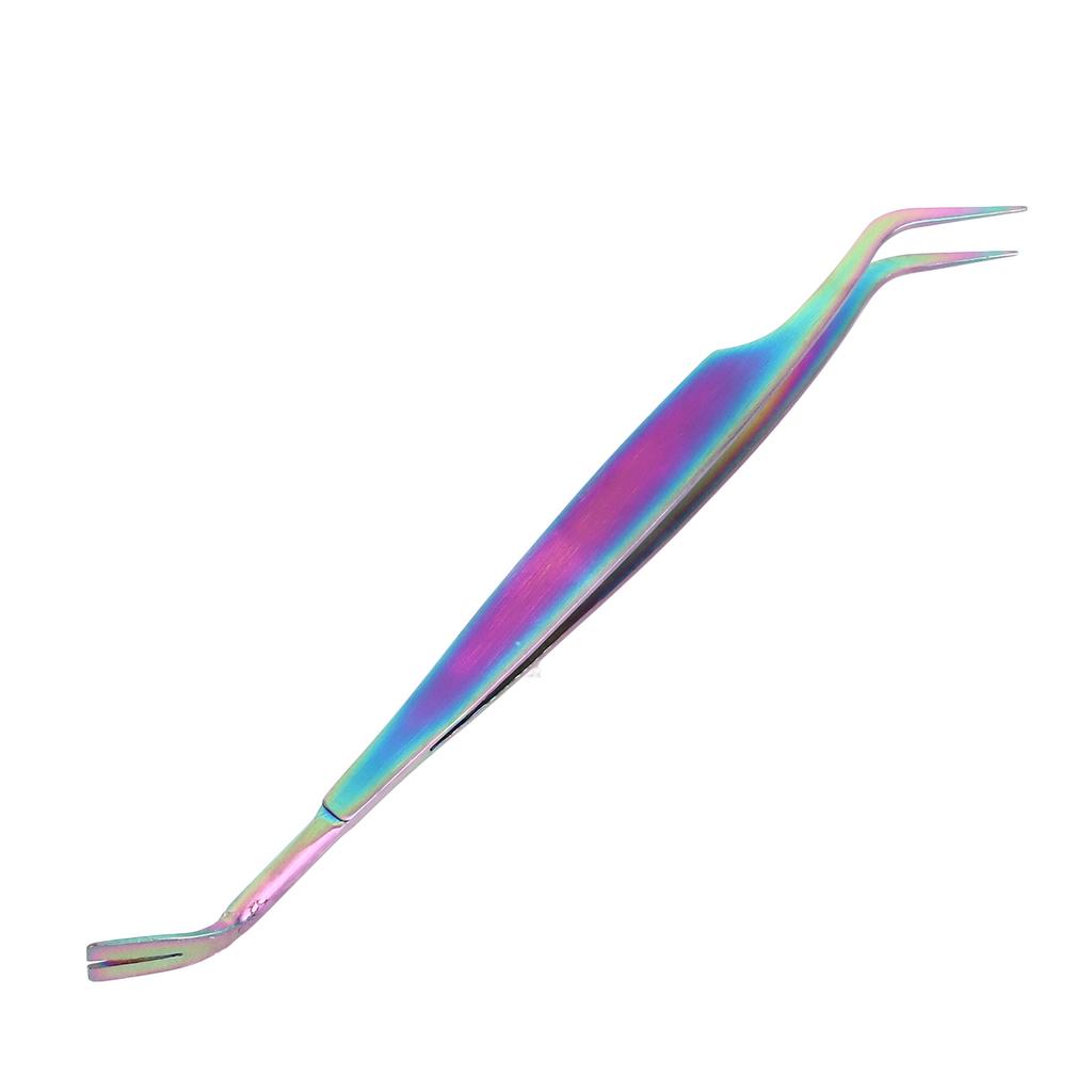 Tierpinzette Edelstahl Rostschutzbeschichtung Insektenpinzette 2 in 1 Flohentfernungswerkzeug für Hunde Katzen