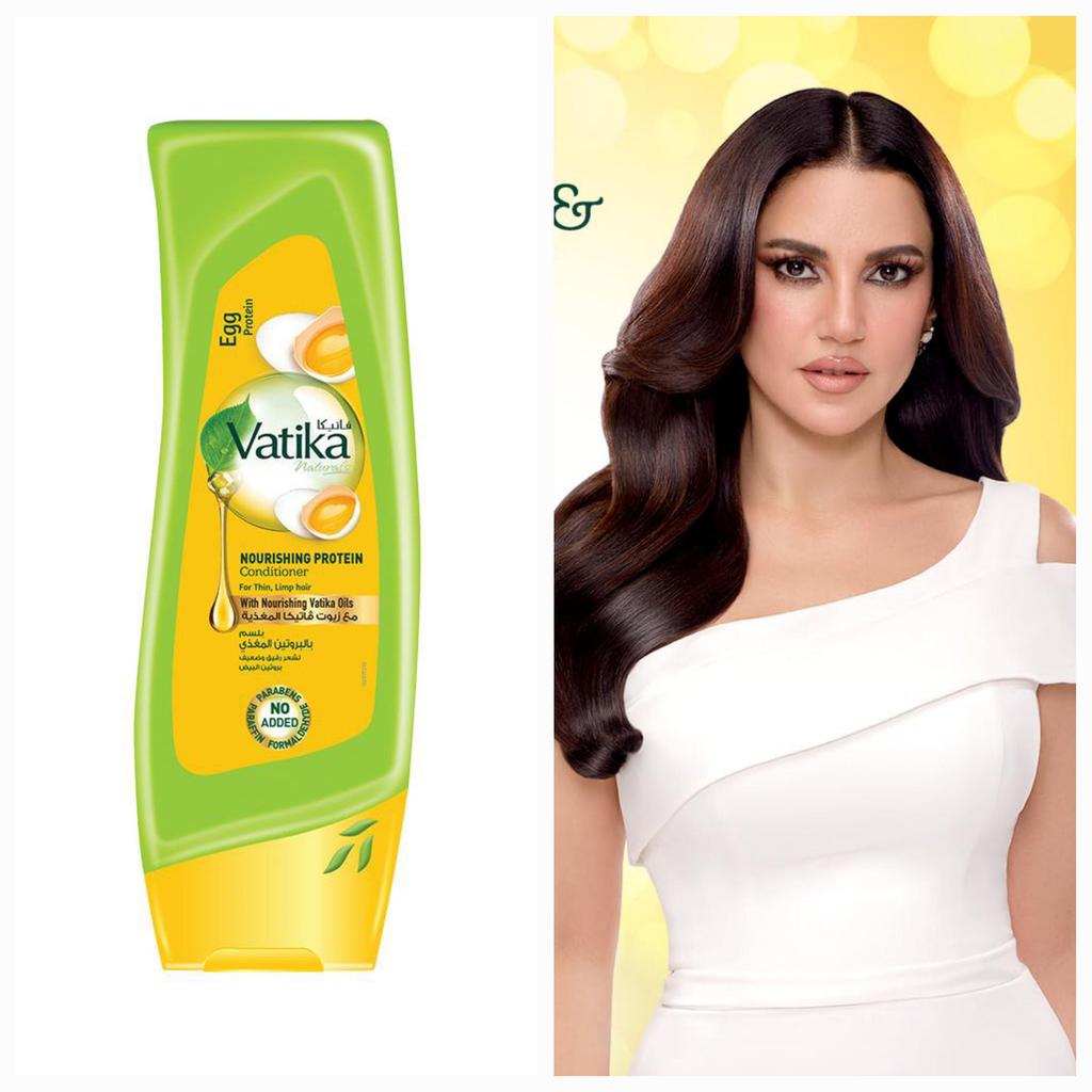 Hair Conditioner with Egg Proteins Vatika Dabur UAE | Daily Moisturizing Conditioner | For Strong, Healthy & Shiny Hair