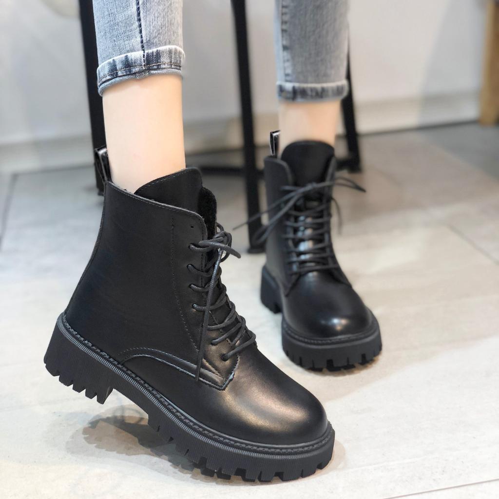 Foreign trade large size platform Martin boots women's British style 2025 autumn and winter new boots locomotive women's boots fashion short boots w