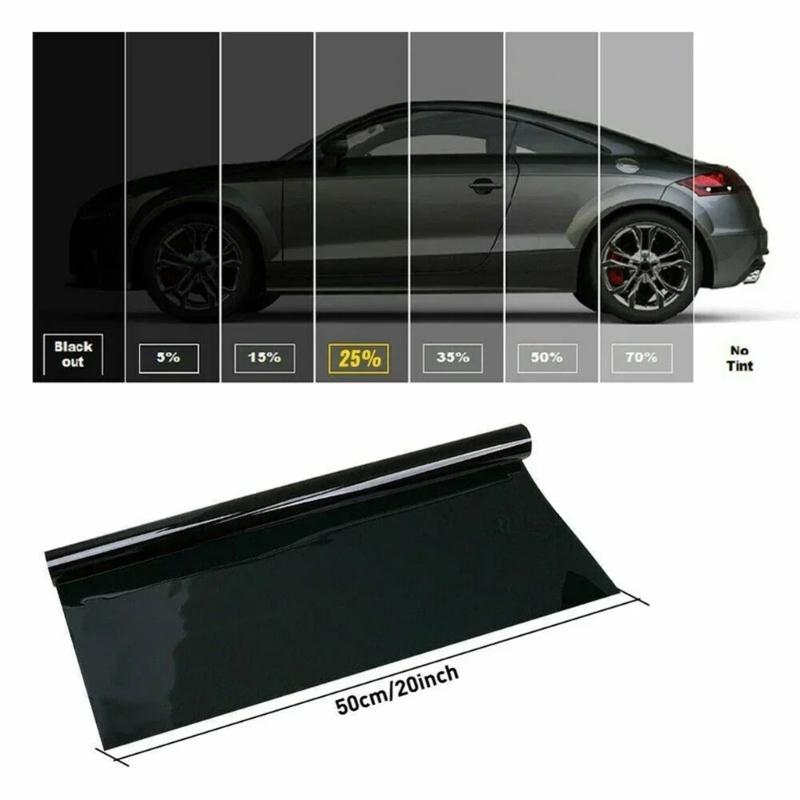 Car Window Sunshade Barrier Film Sun Protective Heat Blocking Transparent Privacy Shield PVC Material Easy Installation