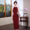 New Chinese-style Improved Cheongsam Dress, Bridal Morning Robe, Engagement, Advanced Toasting Clothes, Usually Can Wear Female Red