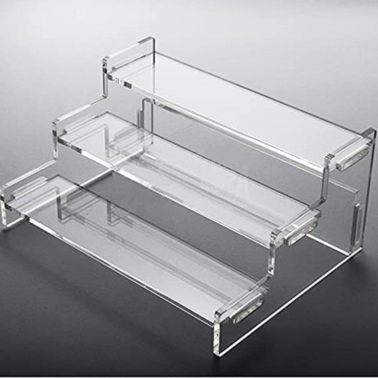 Clear Acrylic Step Display Stand for Blind Box Figures and Cupcakes