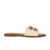 QSDD Mittsommerabendwind Amiu Familienurlaubsbrief Gewebt Flacher Boden Strand Freizeit Ein-Wort-Slipper Damenschuhe Sandalen Außenschuhe