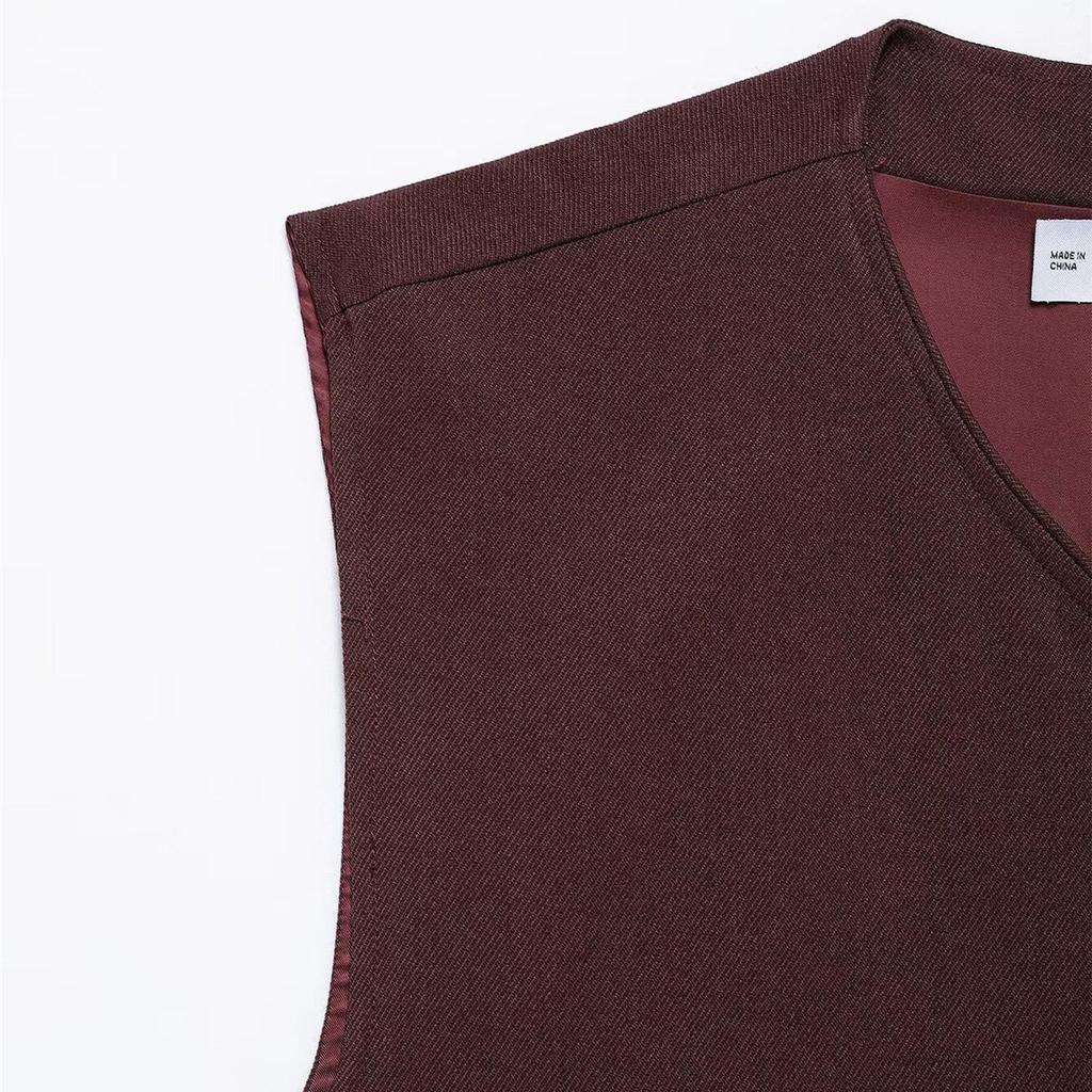 2025 Spring Women's Versatile Round Neck Sleeveless Vest