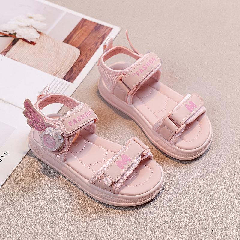 New Summer Kids' Casual Sports Shoes - Fashionable All-Match Soft Sole Sandals for Big & Little Girls