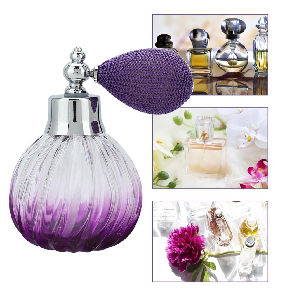 90ML Retro Style Glass Empty Perfume Spray Bottle Refillable Perfume Atomizer Dispenser Bottle