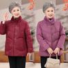 Mom's Elegant Winter Jacket: 90% White Duck Down, Fur Collar, Warm National Chinese Style for Middle-Aged & Elderly Women