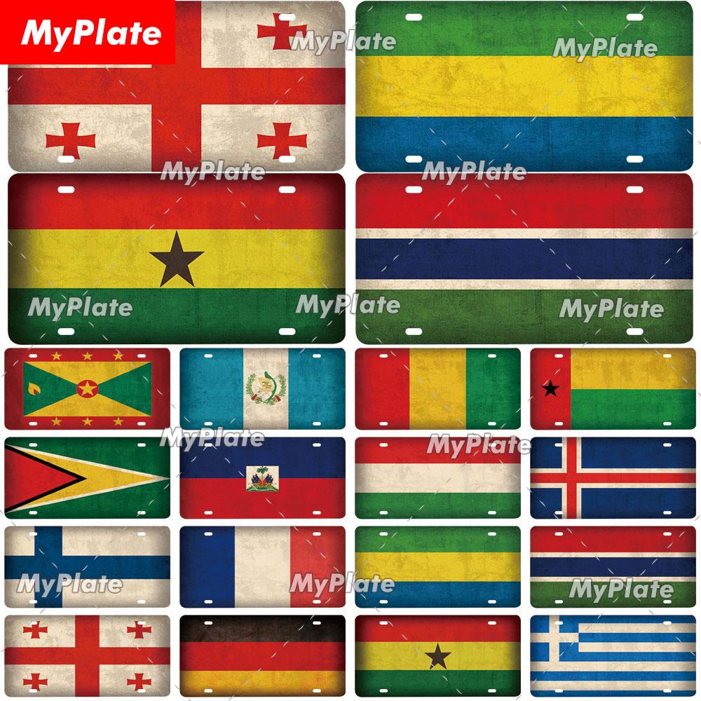 

[MyPlate] Винтажное имя EI, национальный флаг, лицензионная табличка, металлическая вывеска, жестяная вывеска, плакат, доска, декор, бар, паб, клуб, украшение на стену дома