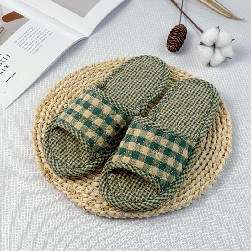 Artistic Unisex Korean Style Indoor Slippers with Cloth Soles