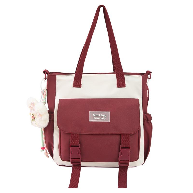 Zaino Scolastico Grande Capacità Abbinamento Colori Zaino Scolastico per Studenti 1011 Stagione Scolastica Inizio Autunno Zaino per Studenti delle Scuole Medie Versione Coreana Tempo Libero
