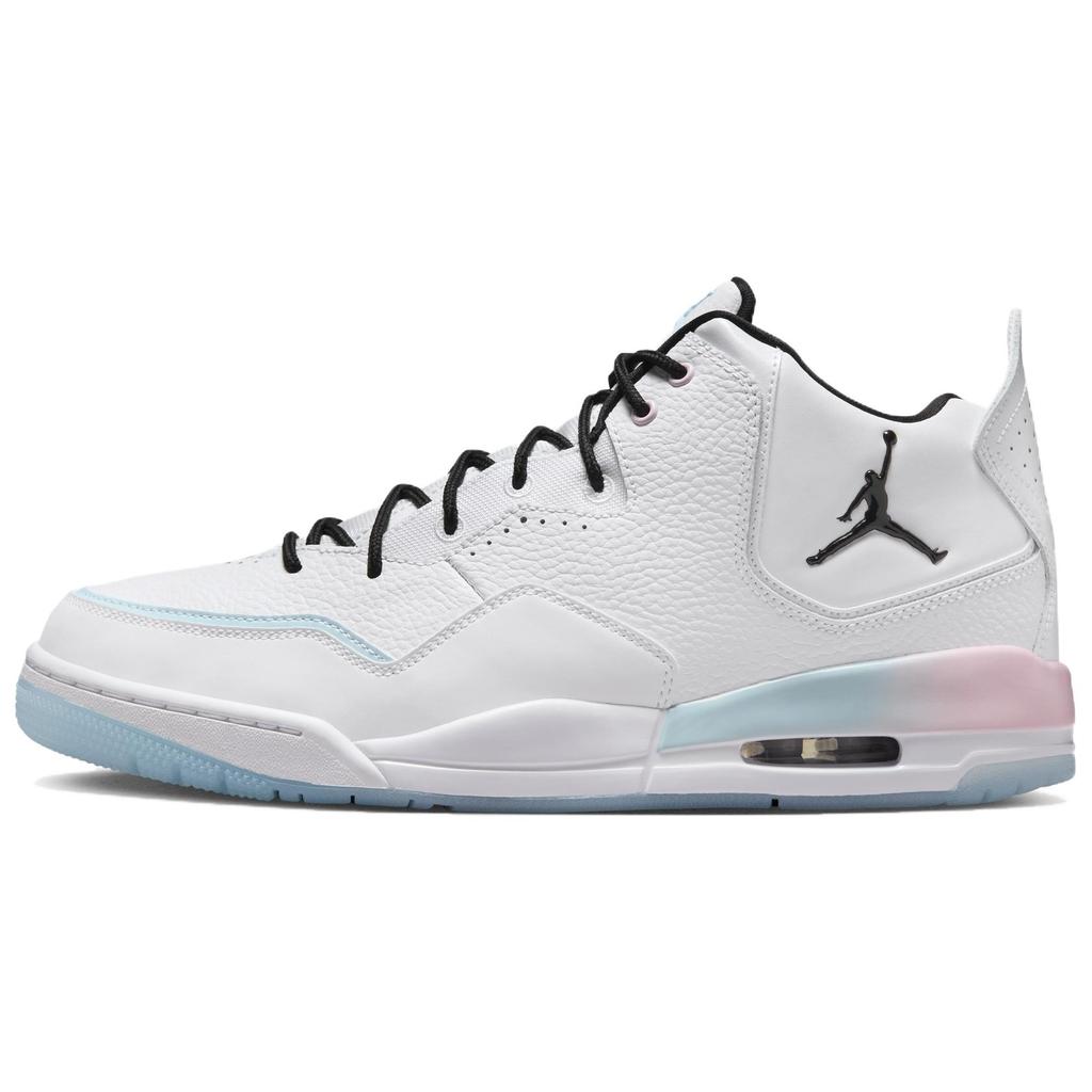 New Jordan Courtside 23 Anti Slip Wear Resistant Mid Top Vintage Basketball Shoes Men's White IH0650-141