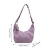 Large Capacity Lightweight Shoulder Bag Cream Color Simple Dumpling Bag  Students