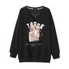Plus Size Women's Sweatshirt Spring and Autumn Sweet Long Sleeve Top