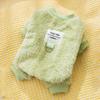 Pet Cat Four-Legged Warm Long Sleeve Sweater With Harness Loop Yellow Macaron Design