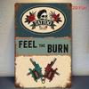 Vintage Tattoo Skull Floral Metal Wall Art Rustic Tin Sign Man Cave Porch Decor