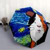 1pc Guinea Pig Print Automatic Open/Close Umbrella, Lightweight for Women/Men, Perfect Gift - for Everyday or Holiday Eventsyy251127081