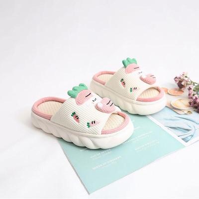Rabbit Carrot Character Indoor Slippers Living Room Shoes