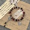 Wenwan Jiaren: Nuovo Bracciale Loto di Bambù 2024 per Donna - Design Intrecciato Retro Stile Nazionale Cool