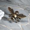 2Pcs/set Chic Copper Honeybee Figurine Miniatures Simulation Insect Ornaments Bee Statue  Tea Pets