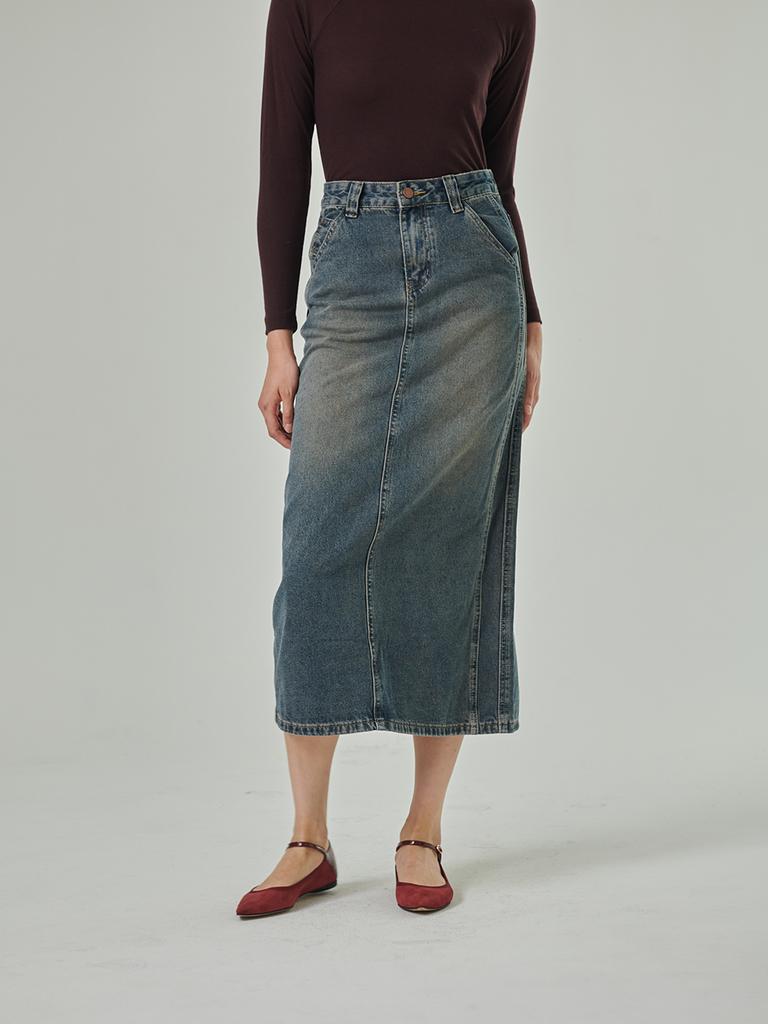 Koes Denim Long Skirt
