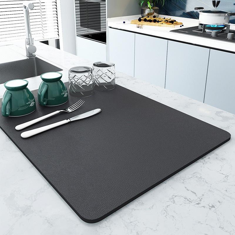 Kitchen Table Mat Coffee Mat Absorbent Mat Kitchen Bathroom Laundry Room Diatom Mud Can Be Washed Non-slip MAT