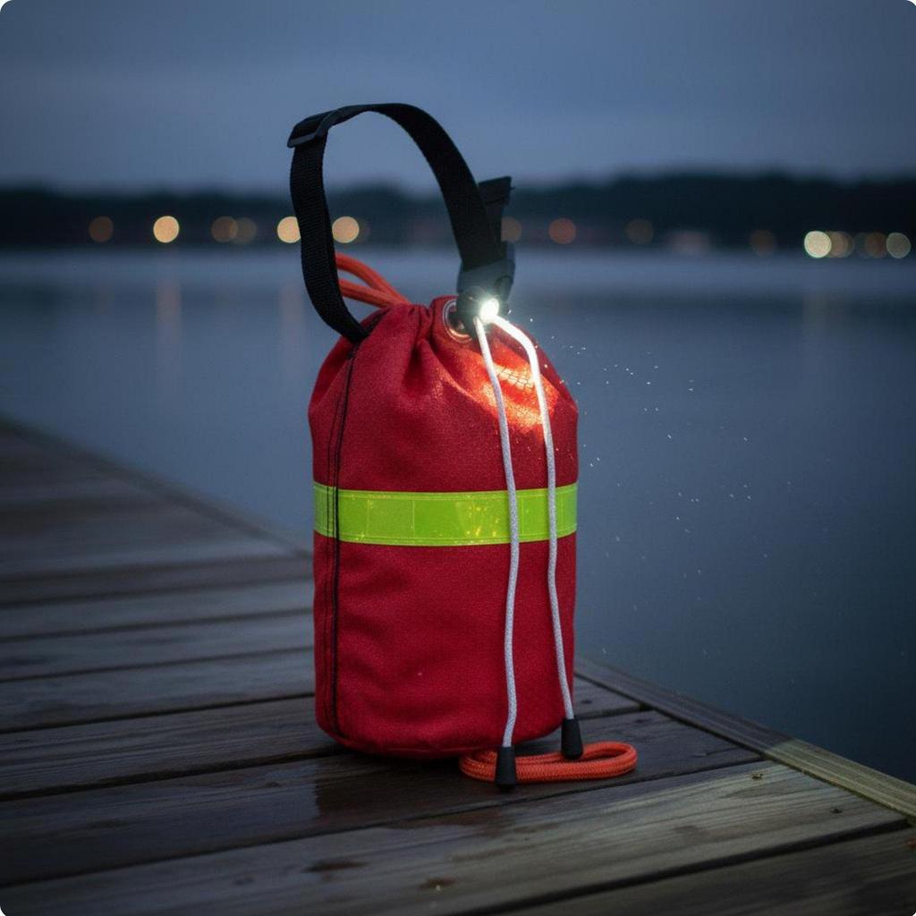 Throw Bag with rope Emergency Rescue Waterproof Material Buoyant Aquatic Line Pouch