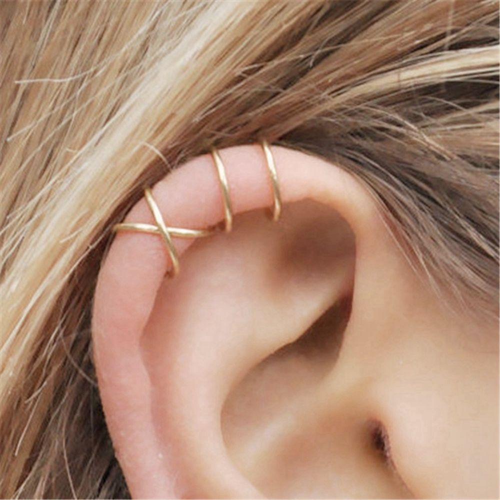 Orecchini Pendenti A Spada Punk In Acciaio Inox, Clip Cartilagine No Piercing, Ipoallergenici, Unisex, Finti Piercing Religiosi, Con Finitura Nera O Argento - 2