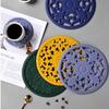 3Pcs Anti Scalding Silicone Trivet Mat Heat Resistant Placemat Fashion Pot Holder  Dining Table