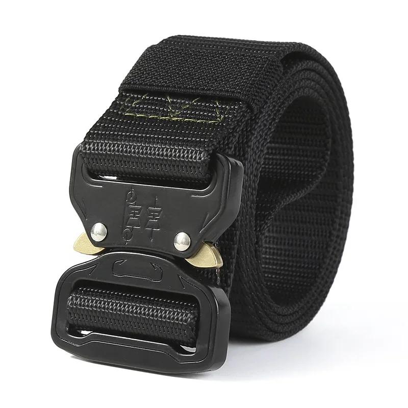 Men's - Belt Multifunctional Buckle Nylon Belt Marine Canvas Belt Metal Buckle Outdoor Hunting Camouflage Belts for Men