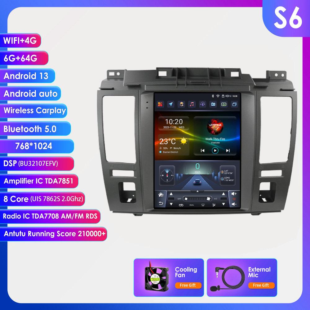 OSSURET Radio auto Android pentru Nissan Tiida C11 2004 - 2013 Multimedia Ecran vertical de 9,7 inch Carplay Android Auto Player multimedia inteligent RDS