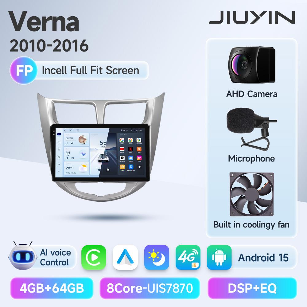 Android 15 Car Radio For Hyundai Solaris Verna Accent 1 2010 - 2016 Multimedia Video Player Navigaion GPS 2 din 4G DVD Head unit