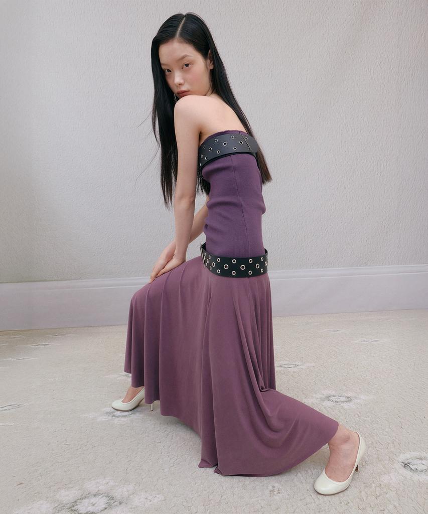 Tinsi Flow Fold Dress (Purple)