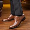Men's Spring Leather Business Low-Top Casual Shoes Single Large Size Comfortable Formal Shoes