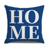 Simple Household Items Letter Geometric Print Square Pillowcase Car Cushion Sofa Pillowcase