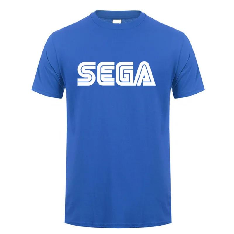 Sega T Shirts Casual Cotton Short Sleeve Summer Sega Logo Tshirt Man Tops Tees LH-286