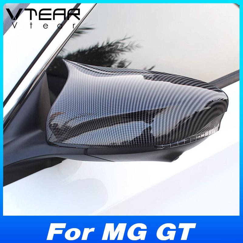 For MG5 MG GT 2023 2024 Accessories Rearview Mirror Cover Trim Sticker ABS Bright Black Car Exterior Modification Auto Product UIYE5