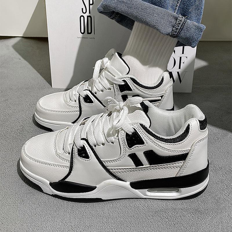 

Guochao ins супер огонь пара обуви на воздушной подушке беговые спортивные туфли универсальные модные туфли на платформе повседневная обувь в гонконгском стиле студенческая обувь 40