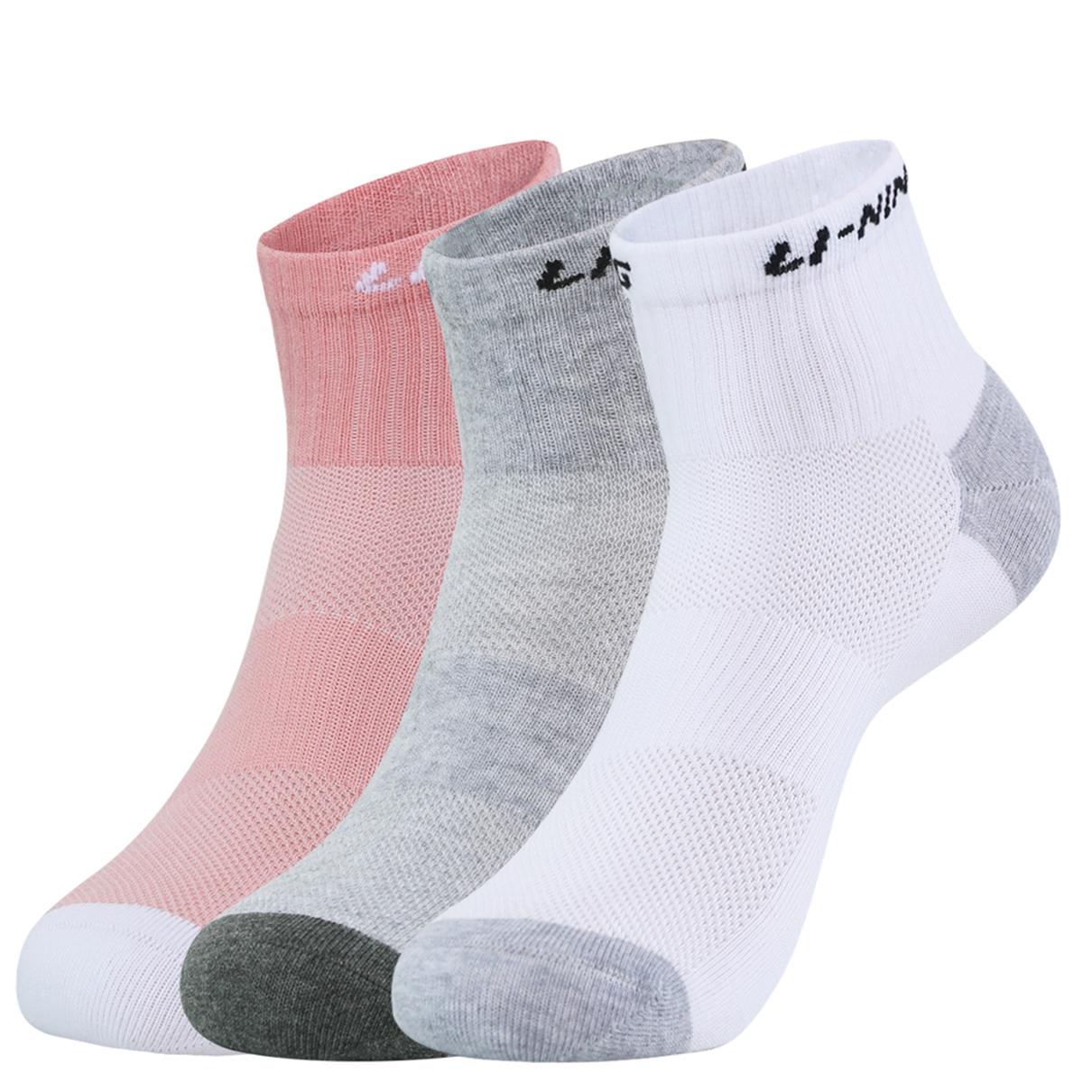 Li Ning Ankle Socks Unisex 3 Pack YWTV015-1 L