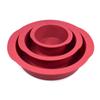 3PCS/SET Round Silicone Mold 4inch 6inch 8inch Red Pastry Cake Chocolate Molds DIY Home Baking Pan Mould Bakeware Tools