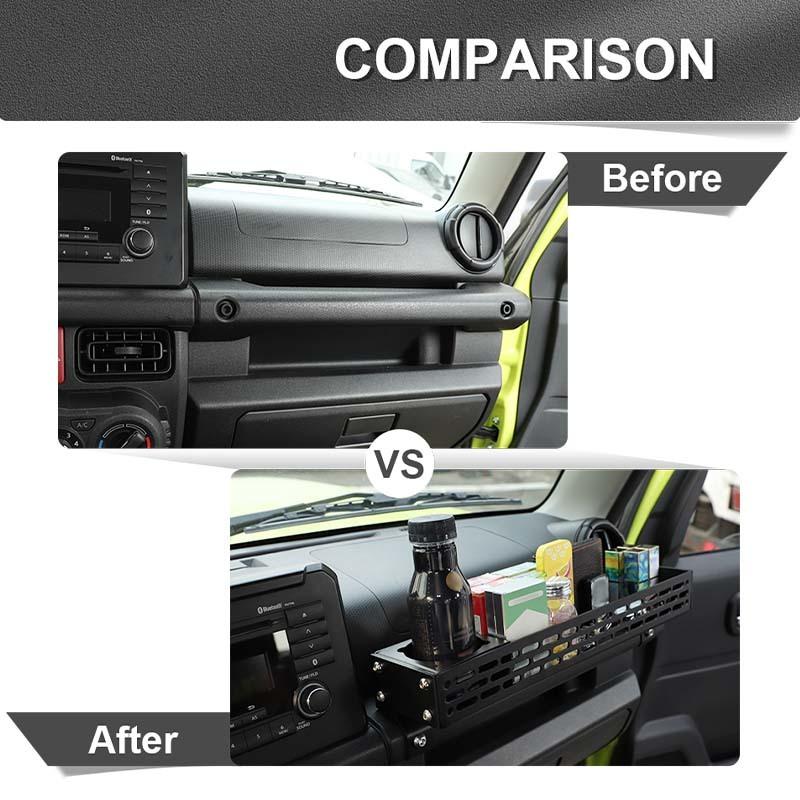 Copilot Armrest Handle Storage Box Organizer Container Aluminum Alloy Accessories Fit for Suzuki Jimny 2019 Up Car Accessories