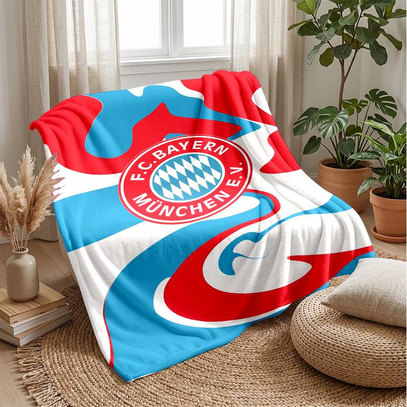 Bayern Munich Theme Blanket Soft Flannel Fleece Blanket Warm Lightweight Throw Blanket for Home Sofa Bed