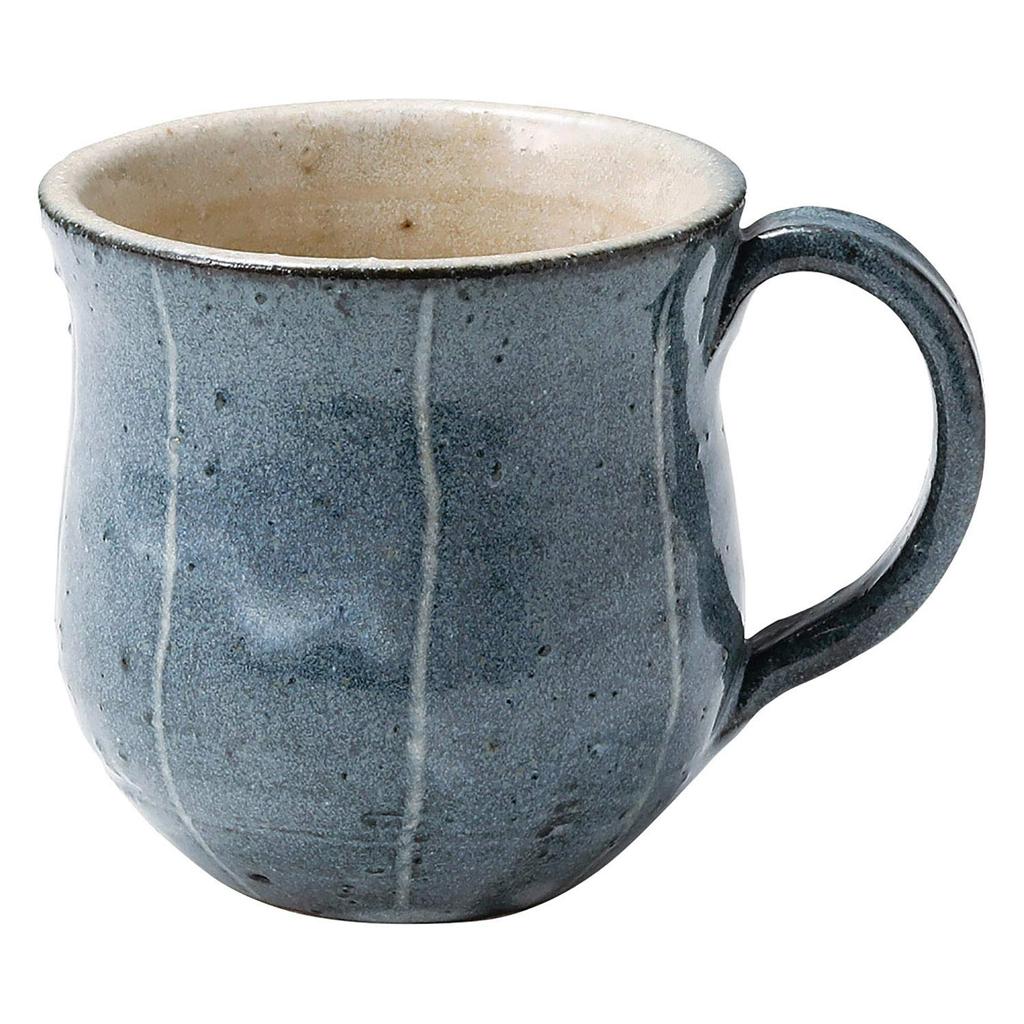 Shigaraki Ware Hechimon Medium Blue Mug,
