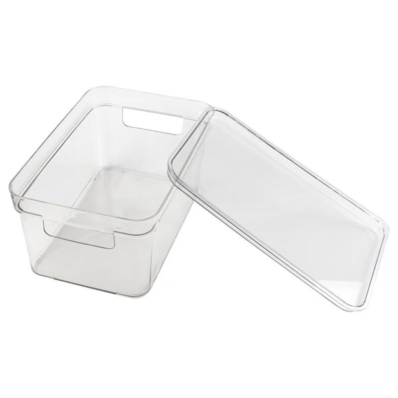 Transparent PET Desktop Storage Box with Handle