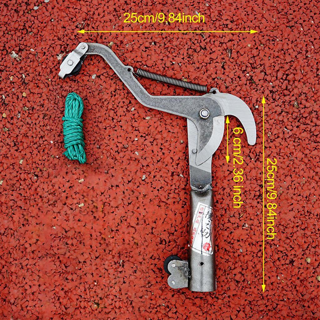 Tesoura de Poda de Alta Altitude Podador de Galhos Colhedor de Frutas Tesoura de Jardim Profissional Corda Incluída