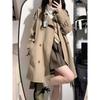 British Style Trench Coat for Women, Elegant and Chic Overcoat for Spring and Autumn