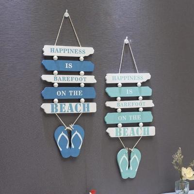 1PC Nautical Decor Wooden Wall Decorative Sign Wood Beach Plaque Door Hanging Decor Wall Art Ornament Ocean Home Decor
