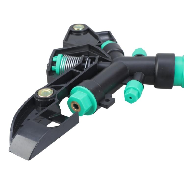 Quick Connection High Efficiency Farm Irrigation Sprinkler 4 Nozzle 360 Rotating Design For Large Yard Gardens Orchards