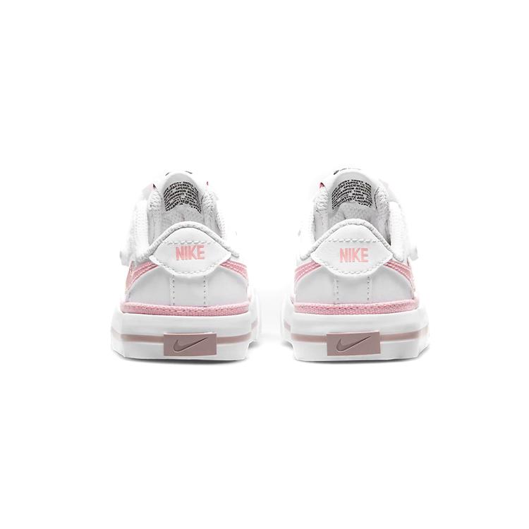 New Nike Court Legacy Anti-Slip And Wear-Resistant Breathable Low-Top Toddler Shoes Pink White Infant And Toddler DA5382-110